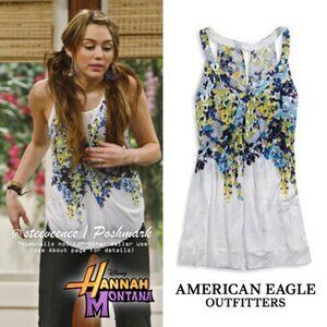 American Eagle Floral Vines Halter Cami ASO Miley Stewart